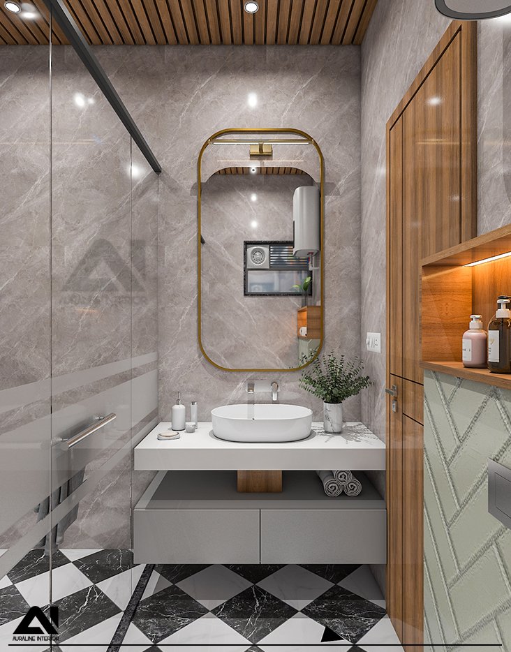 Luxury bathroom interior design for client Mr Dinesh Bansal