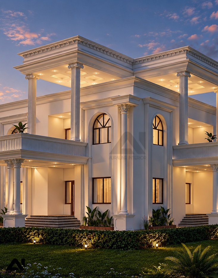 Luxury residential exterior house architecture for client Mr Ramniwash Chaudhary